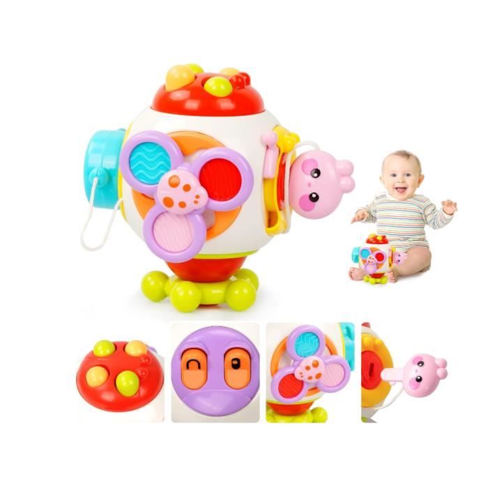 Cube dActivité - Jouet Bébé - 7 en 1 - Développement Cognitif - ABS de Haute Qualité - Mixte