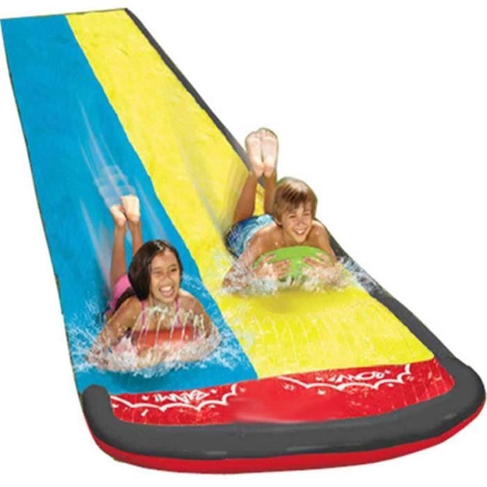 Tapis de Glisse - Toboggan Eau - PVC - 600x140cm - Pour Enfants à Partir de 6 Ans