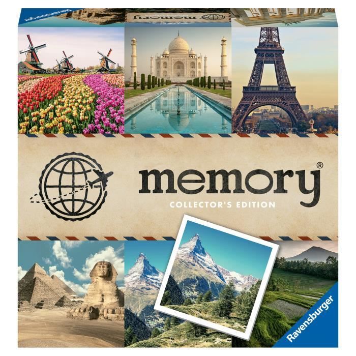 Jeu de mémoire Collectors Memory® - Voyage - Ravensburger - Observation et mémorisation - A partir de 8 ans