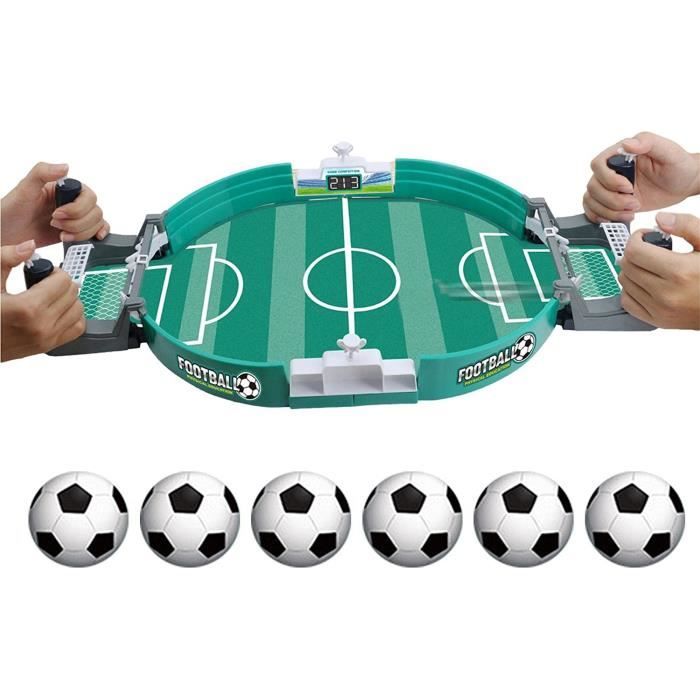 Jeu de football de table - Mini Jeux de Football avec 6 Balles - Jouet Interactif pour Garçons Filles Famille