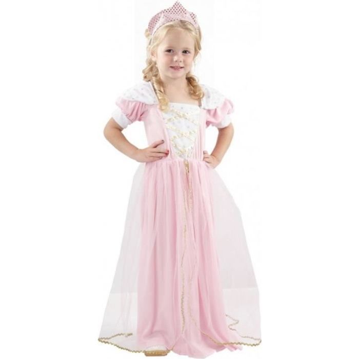 Déguisement de princesse rose - Disney Princesses - Tiare incluse - Pour enfant de 2 à 4 ans