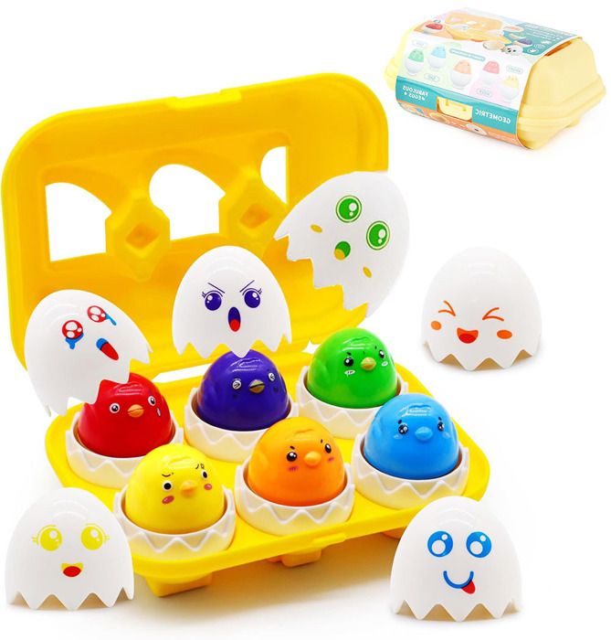 Jouet éducatif - MARSEE - Jouet Œufs Pâques - 6pcs - Interactif - Développement sensoriel