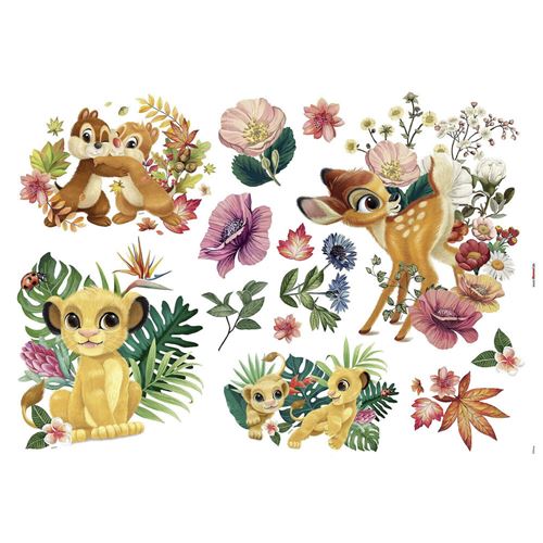 KOMAR Sticker mural géant -Be in Nature- Simba, Timon et Pumba Le Roi Lion Disney