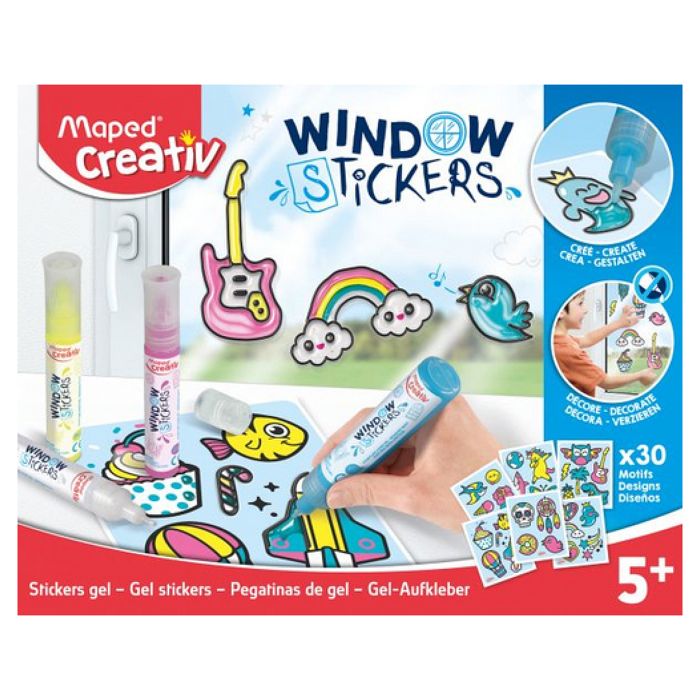 Stickers gel - MAPED CREATIV - Coffret Stickers - Colorés - Pour enfants à partir de 3 ans - Mixte