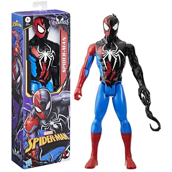 Figurine Spider-Man VenomVersus de 30 cm Titan Hero Series Marvel Spider-Man VenomVersus dès 4 ans
