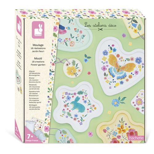 Jeu créatif Janod Moulage Jardin fleuri 16 réalisations