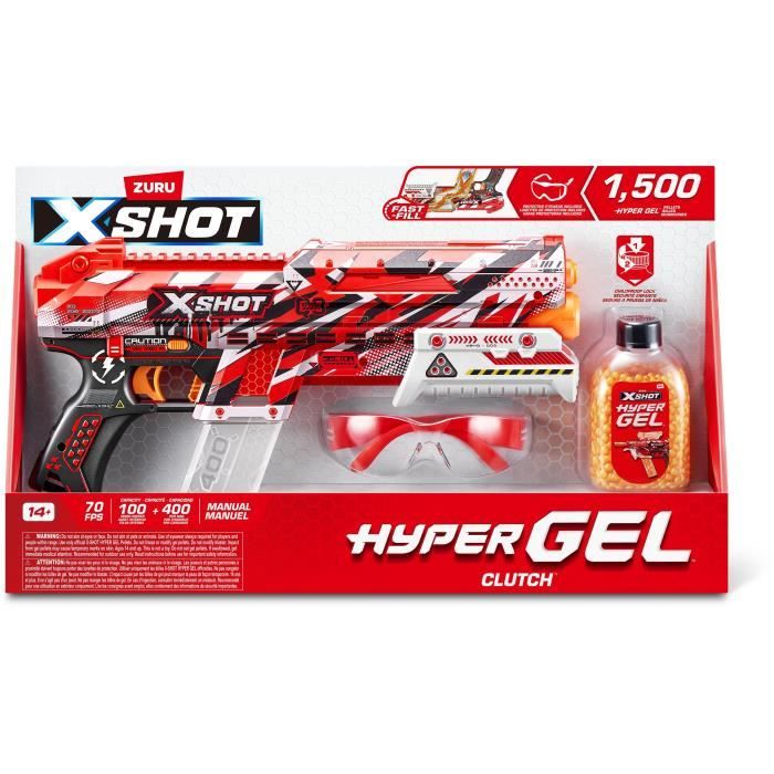 ZURU X-SHOT Hyper Gel Small Clutch blaster automatique 1500 billes