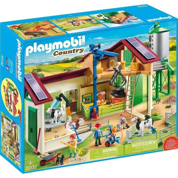 PLAYMOBIL - 70132 - Country La Ferme - Grande ferme avec silo et animaux