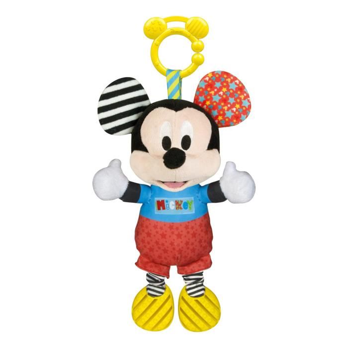 Peluche Premières activités Mickey - CLEMENTONI - Baby Mickey - Anneau de Dentition - Mixte
