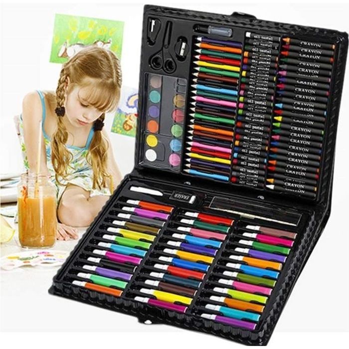 Set de Peinture - 150PCS - Crayons de Couleur - Pastels à Lhuile - Écologique et Non Toxique