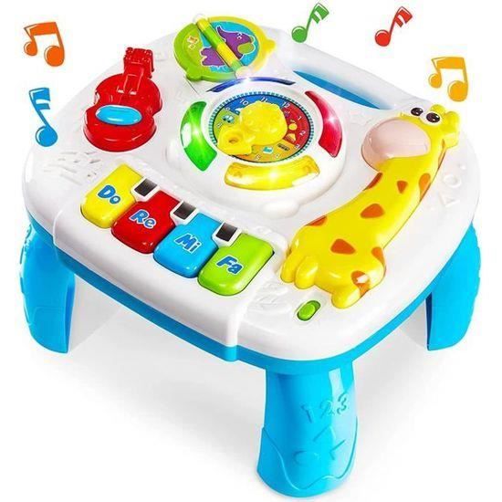 Table dactivités musicales - AMOUNE - Jouet éducatif - Plastique - 12 mois et plus - Musique interactive