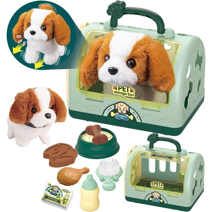 Chien Robot en Peluche Realiste Jouet Interactif pour Enfant