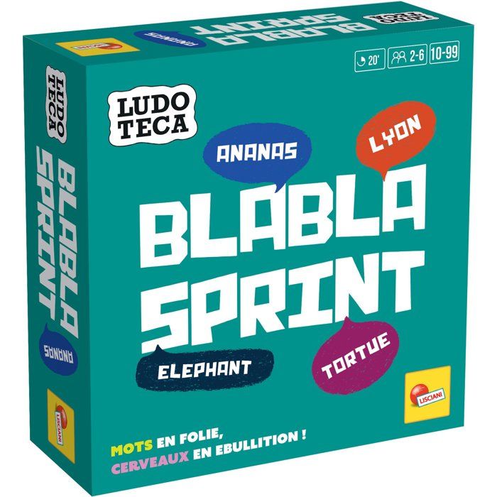 Blabla Sprint - Jeu de Mots - LUDOTECA - LISCIANIGIOCHI - De 2 à 6 joueurs - Dès 10 ans