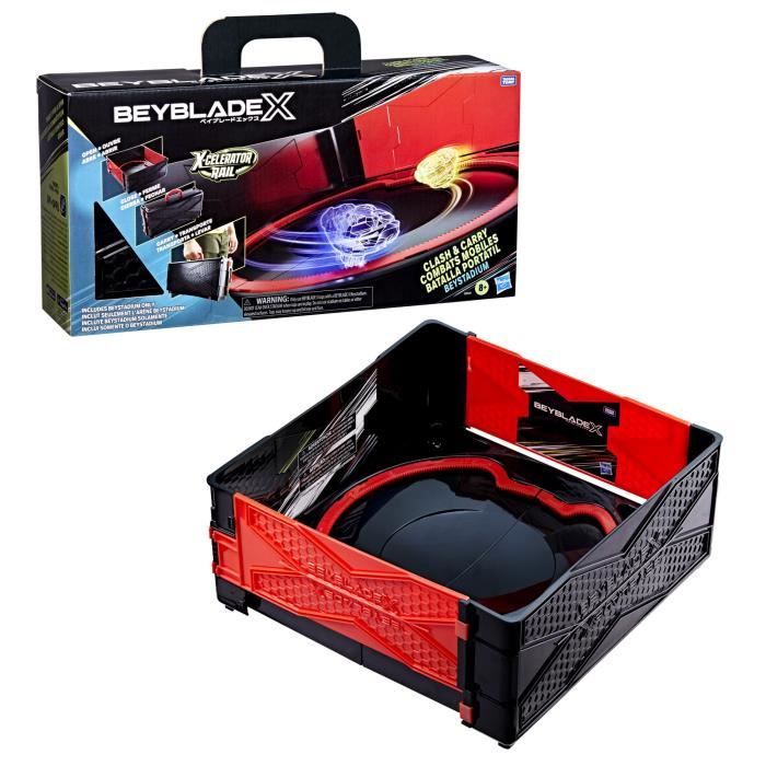 Beyblade X Arène de combat mobile Beystadium pour toupies de compétition Beyblade (toupie et lanceur requis vendus séparément) ca