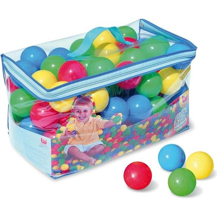 Balles pour piscine - Bestway - Boules de 6.5 cm de diamètre - Jeu de plein air pour enfant mixte - 100 pièces