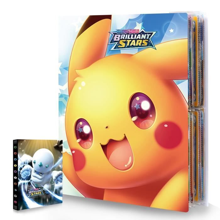 Classeur Carte à Collectionner - Capacité de 240 Cartes - Couleur Jaune
