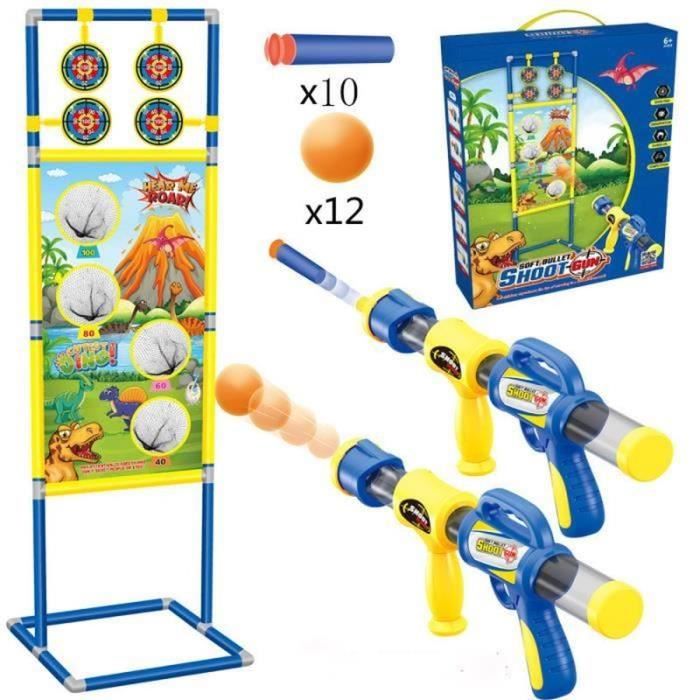 Jeu de Tir - ZGEER - Cibles Mobiles Enfant - 22 Balles en Mousse - Activités Intérieures et Extérieures