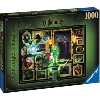 DISNEY VILLAINOUS Puzzle 1000 pièces - Maléfique - Ravensburger - Puzzle adultes - Collection Disney Villainous - Dès 14 ans