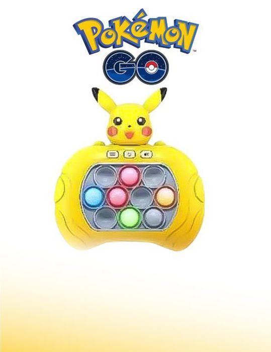 Jeu Pop Électronique Pikachu Pokémon - Console Quick Push Bubbles Magique avec Écran Jouet Sensoriel et Ludique