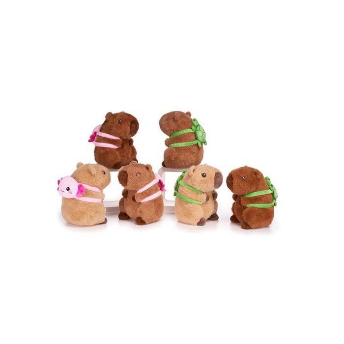 Peluche avec sac à dos Whitehouse Leisure Capybara 21 cm Modèle aléatoire