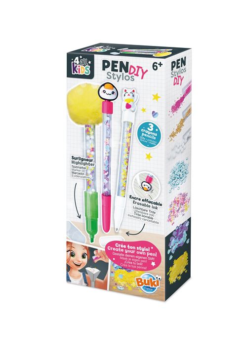 Jeu créatif Buki Stylos DIY Kawaii
