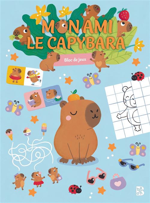 Mon ami le capybara - Bloc de jeux -  Collectif - Le Ballon Eds - broché - Livre-jeu