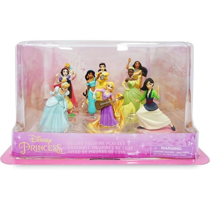 Figurines - DISNEY - Coffret de luxe Disney 9 Figurines - 9 personnages - Licence officielle - Multicolore
