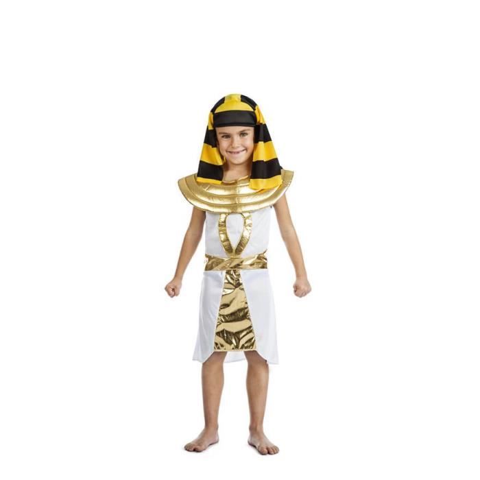 Déguisement - Pharaon égyptien - Multicolore - Tunique et coiffe - À partir de 3 ans