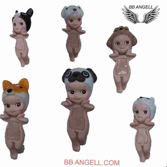 BB ANGELL SÉRIE hippers dog Ornements téléphone Ordinateur cadeaux anniversaire compatible sonny angel  1 ALÉATOIRE
