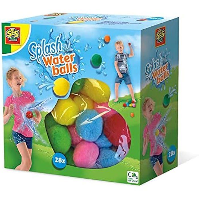 Jouet deau - SES - Splash-balles deau - Couleurs vives - Extérieur - Mixte