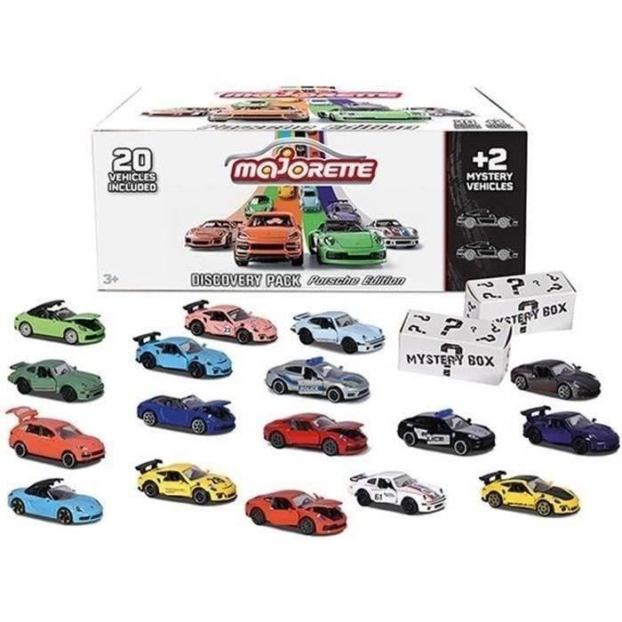 Majorette - Porsche Discovery Pack 20+2 - 22 Véhicules en Métal - Echelle 1/64ème - Collection Porsche