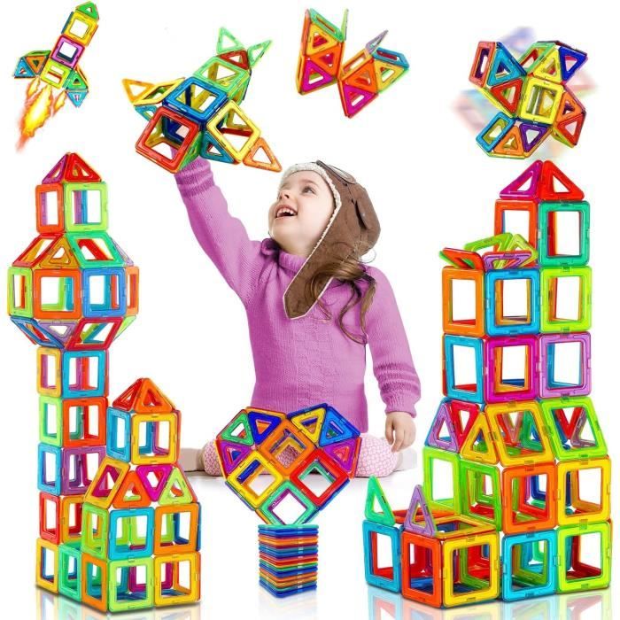 32PCS Blocs Jouet Jeux de Construction GENOSSEN Construction Magnetique Enfant 3 4 5 6 Ans Garcon Fille Cadeaux Danniversaire