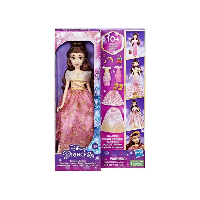 Coffret Belle multi tenue + Accessoires - Poupee Mannequin 30 cm Belle et la bete - Set Pour Disney Princesse +