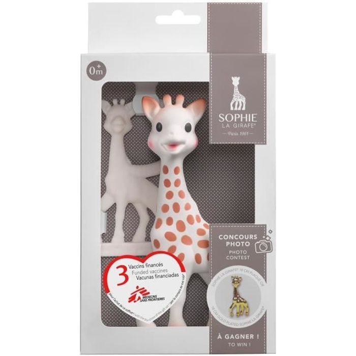 Coffret Award Sophie la Girafe avec anneau vanille