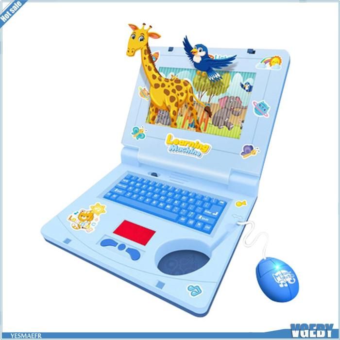 Ashata Jouet dordinateur portable pour enfants Jouets dordinateur portable pour enfants Simulation dordinateur jeux casse-tete
