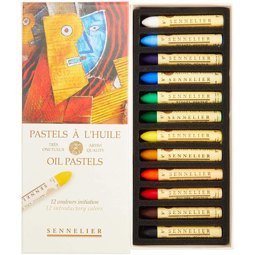 Boîte De 12 Pastels A L'Huile - Initiation - Sennelier