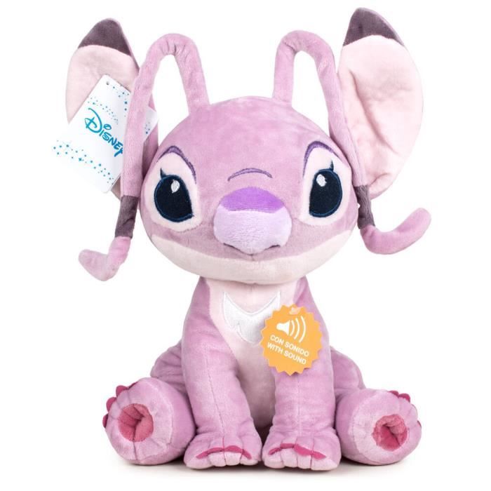 Peluche - Angel Stitch - 40cm - Avec son - Officielle Disney
