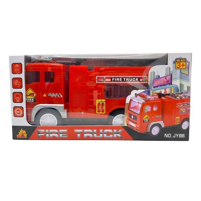 NONOVIVI Camion de Pompier Electronique avec Sons et Mouvement