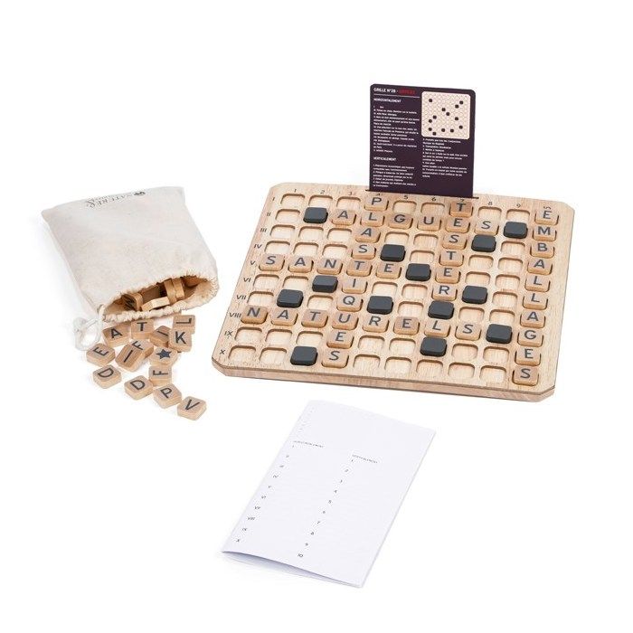 Jeux de plateau - Nature & Découvertes : Jeu de mots croisés en bois