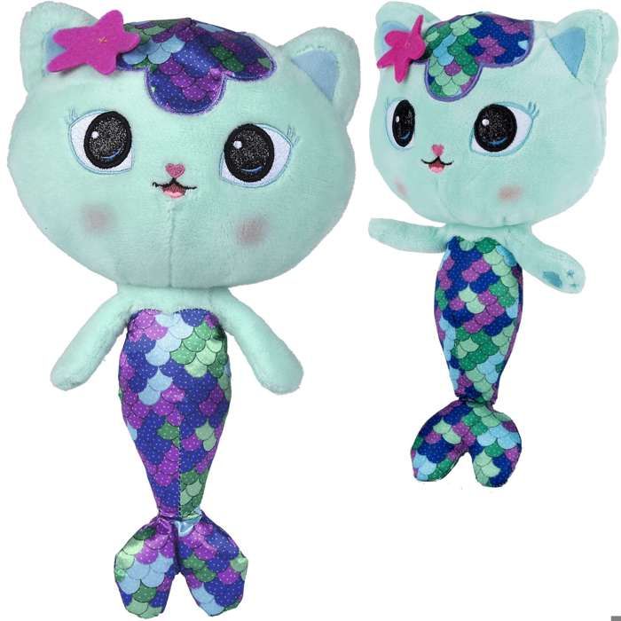 Peluche - Universal - MerCat - 25 cm - Turquoise - Mixte - Douce au toucher