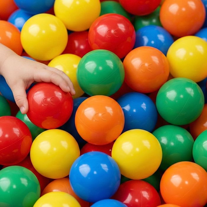 120 Balles Piscine Bébé 55 Balles Plastique Colorées pour Enfant Jeu Intérieur