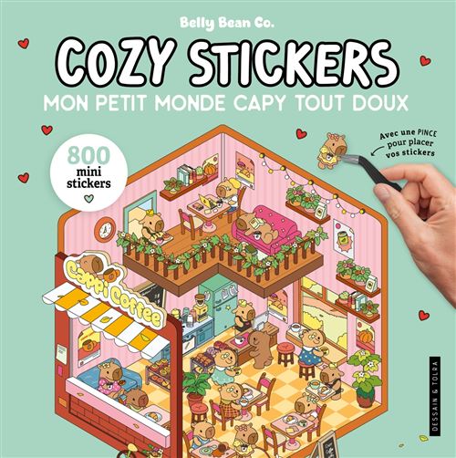 Cozy stickers - Mon petit monde capy tout doux -  Collectif - Dessain Et Tolra - broché - Livre-jeu