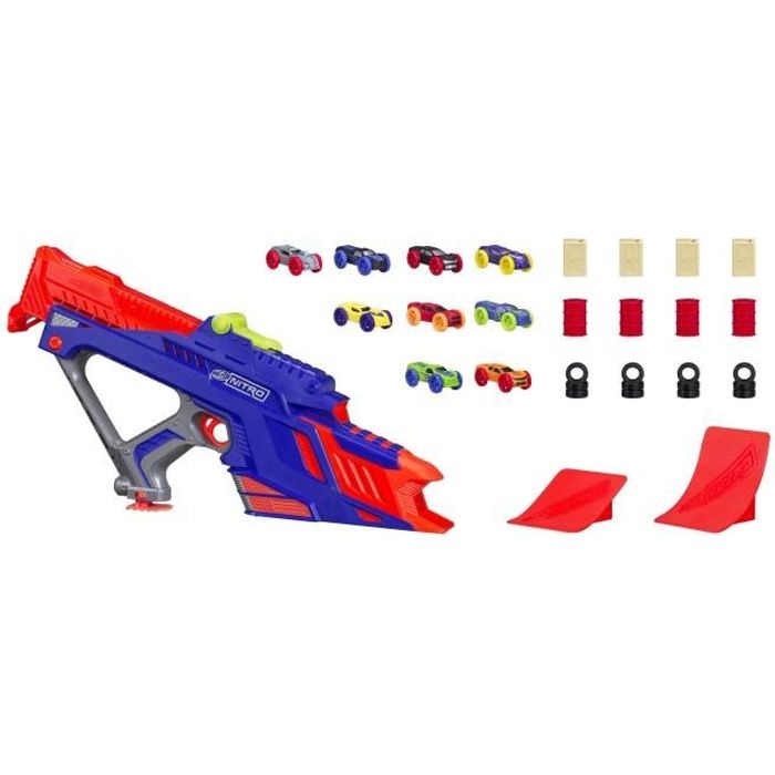 NERF NITRO - Lanceur de Voitures Motofurry pour Garçon de 5 ans et plus