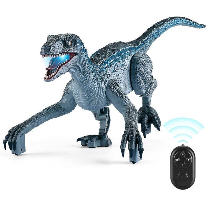 Dinosaure Télécommandé Dinosaure Jouet Dinosaure Robot Radiocommandé avec Manette Cadeau pour Enfant garcon 3 4 5 6+ ans