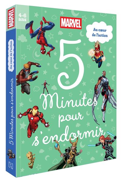 Marvel - 5 minutes pour s'endormir - Au coeur de l'action - Hachette Disney