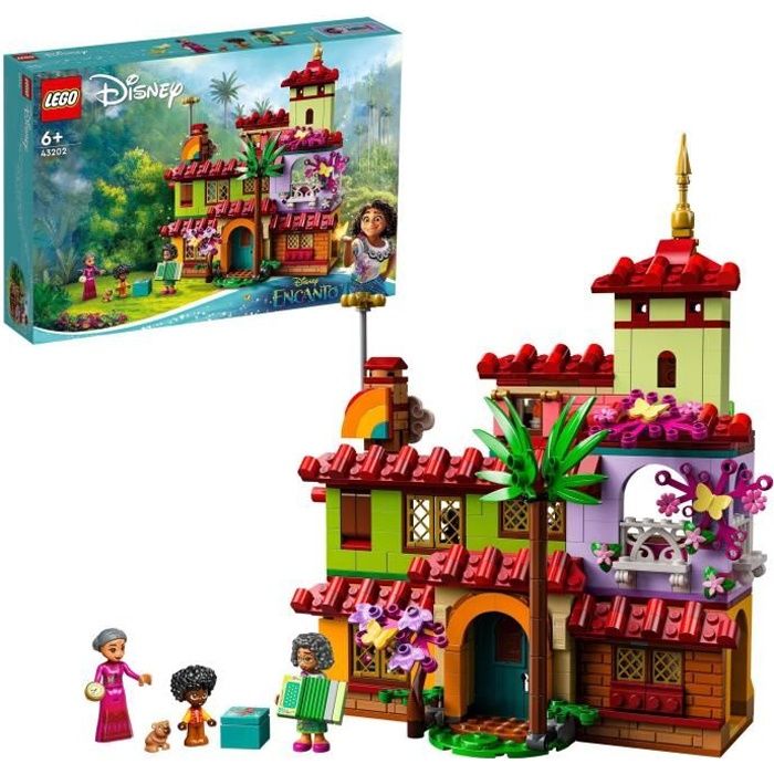 LEGO 43202 Disney La Maison Madrigal Jouet avec Figurines du Film Encanto et Mini-Poupées Idée de Cadeau Garçons et Filles 6 Ans