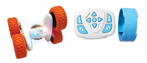 CROSSLANDER® Voiture télécommandée tout-terrain lumineuse programmable et rechargeable avec contrôle au poignet - LEXIBOOK