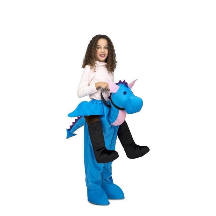 Déguisement Dragon Muscle Enfant - Carry Me & Ride On - Modèle Dragon - Bleu Multicolore - Intérieur