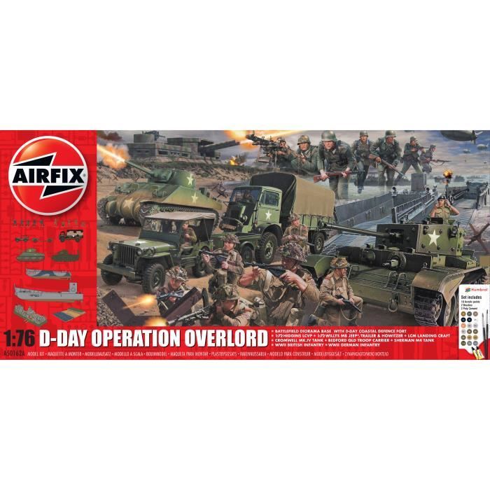 Maquette - AIRFIX - Coffret Cadeau D-Day 75th Anniversary - Plastique - Multicolore - Mixte