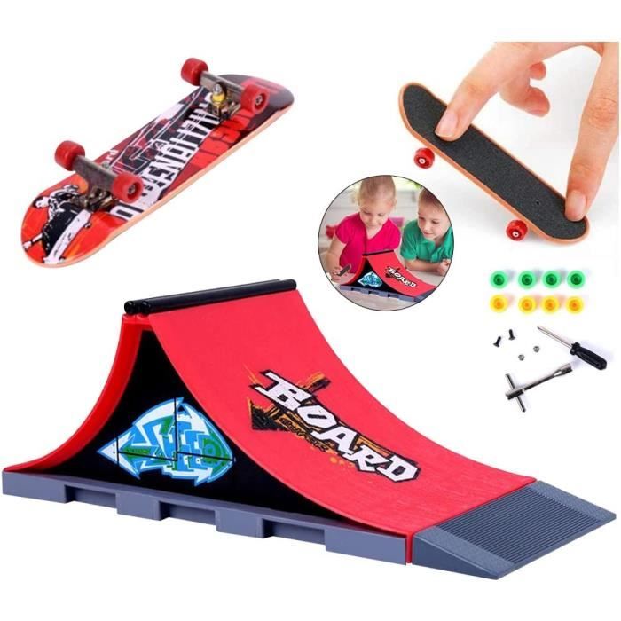 Mini Skate Park - Finger Skate - Ensemble Rampe - Plastique Écologique - Pour Enfants - 6 ans et plus